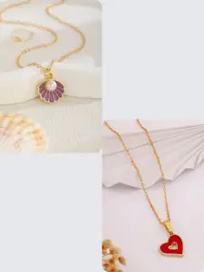 DressBerry Red Stainless Steel Necklace