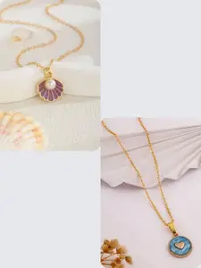 DressBerry Blue Stainless Steel Necklace