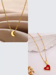 DressBerry Red Stainless Steel Necklace