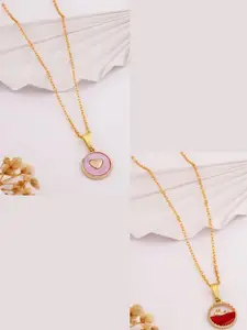 DressBerry Pink Stainless Steel Necklace