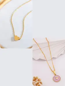 DressBerry Pink Stainless Steel Necklace