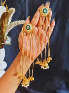 J & C Fashion Arena Brass Chandbalis Earrings