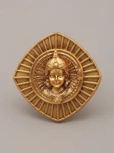 Exotic India Lord Rama Carved Adjustable Ring