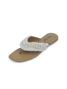MyMy footwear Women Embellished Open Toe Flats