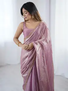 Anouk Embellished Sequinned Tissue Saree