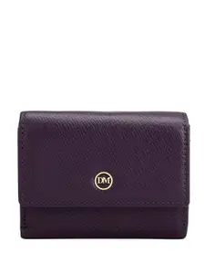 Da Milano Women Textured Leather Three Fold Wallet