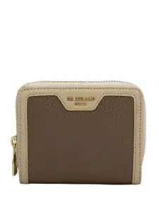 Da Milano Women Textured Leather Zip Around Wallet