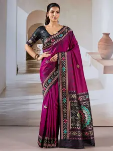 Saree mall Ethnic Motifs Printed Patola Sarees