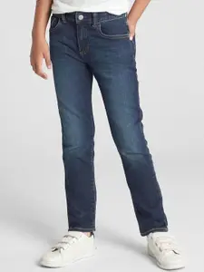 GAP Boys Solid Lightly Washed Slim Fit Jeans