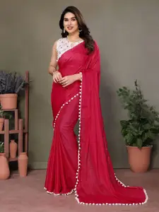 Anouk Striped Embroidered Striped Saree