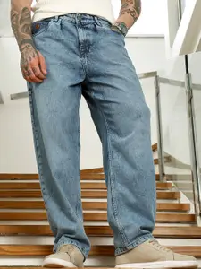 Campus Sutra Men Comfort Regular Fit Mid-Rise Light Fade Stretchable Jeans
