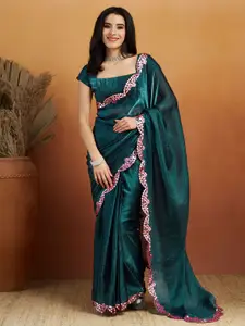 RACHNA Mirror Work Tissue Saree