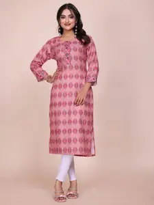 Anouk Women Ethnic Motifs Printed Regular Straight Kurta