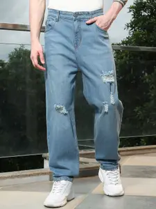 Campus Sutra Men Comfort Regular Fit Mid-Rise Light Fade Stretchable Jeans