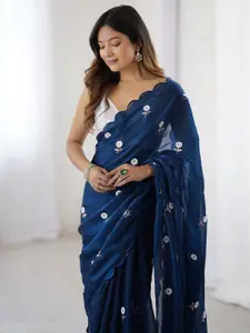 Saree mall Women Floral Embroidered Tissue Sarees