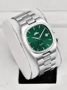 ON TIME OCTUS Men Brass Dial & Stainless Steel Straps Analogue Watch MT-828 GREEN