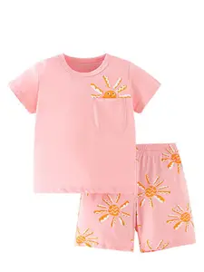 Xsole Girls Short Sleeves T-shirt With Shorts
