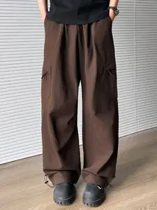 StyleCast x Revolte Men Mid Rise Loose Fit Easy Wash Cargos