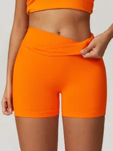 StyleCast Women Mid-Rise Skinny Fit Running Sports Shorts