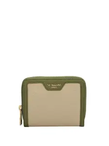 Da Milano Women Textured Leather Zip Around Wallet