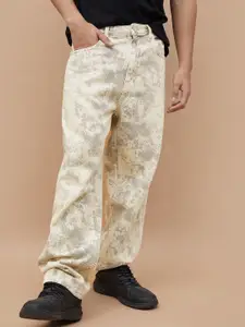 Forca by Lifestyle Men Pure Cotton Mid-Rise Heavy Fade Jeans