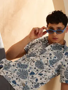 DENNISON Men Floral Block Printed Casual Shirt