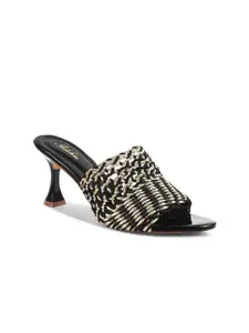 Padchin Round Toe Stiletto Heel Mules