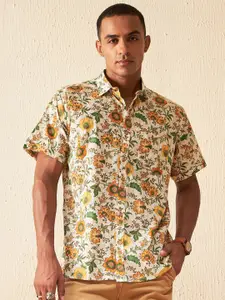 DENNISON Men Floral Block Printed Casual Shirt