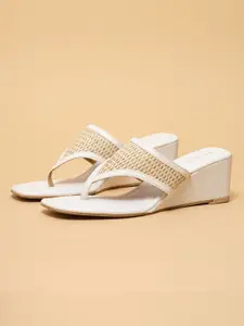 ERIDANI Women Birch Woven Wedge Sandals