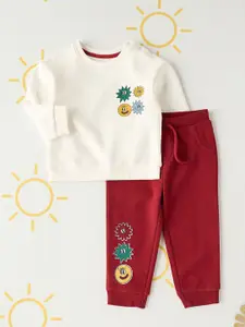 max Boys Printed T-shirt & Joggers Set