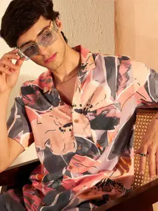 DENNISON Men Abstract Printed Casual Shirt