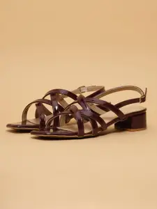 ERIDANI Women Block Heel Cyprus Strappy Sandals