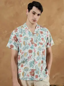 DENNISON Men Floral Block Printed Casual Shirt