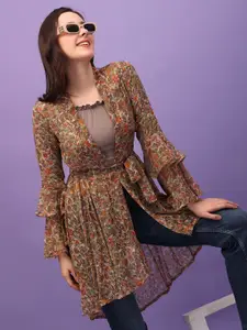 SCORPIUS Printed Longline Shrug