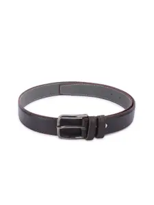 The Roadster Lifestyle Co. Men Textured Formal Belt With Tang Closure