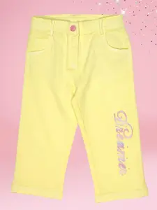 CUTECUMBER Girls Relaxed Fit Mid-Rise Stretchable Jeans