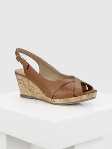 Oroh Leather Party Wedge Sandals