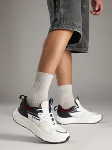 FCUK Men Woven Design Running Shoes