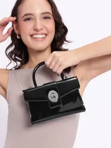 DressBerry Structured Satchel with Detachable Sling Strap