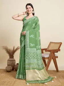 LeeliPeeri Designer Floral Zari Saree