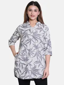 BAESD Women Woven Design Printed Regular A-Line Jacquard Kurti