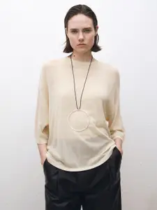 MANGO Women Semi Sheer Pullover