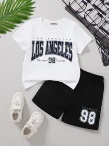 INCLUD Boys Printed Short Sleeves T-shirt With Shorts
