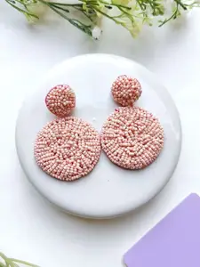 Crunchy Fashion Artificial Beaded Circular Drop Earrings
