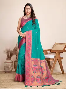 LeeliPeeri Designer Ethnic Motifs Woven Design Zari Saree