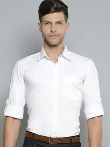 DENNISON Men Smart Slim Fit Solid Spread Collar Formal Shirt