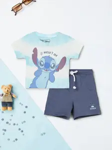 max Boys Printed Pure Cotton T-Shirt With Shorts