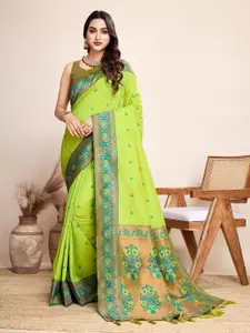 LeeliPeeri Designer Ethnic Motifs Zari Silk Blend Saree