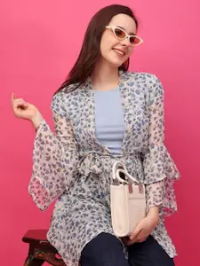 SCORPIUS Printed Longline Shrug