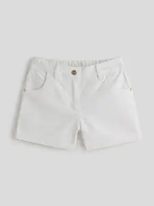 One Friday Girls Off White Solid Short